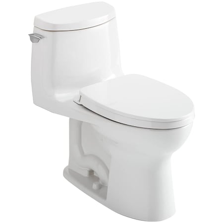 Ultramax II One-Piece Elongated 1.0 GPF Universal Height Toilet And Softclose Seat, Cotton